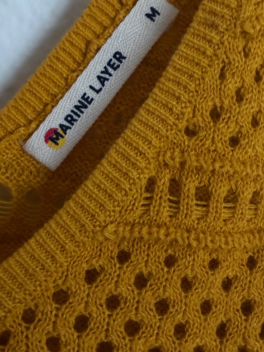 Marine Layer Mustard Knit V-Neck Tank Top - Women - Picture 2 of 3